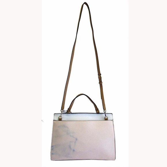 GUESS COLOR BLOCK Top Handle Satchel Shoulder Bag - Picture 2 of 4